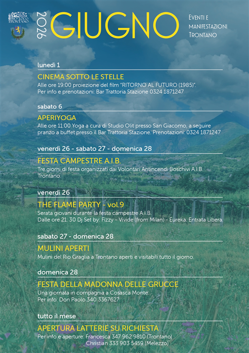 Eventi e manifestazioni Trontano