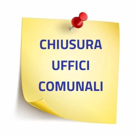 Avviso di chiusura uffici comunali nella giornata di martedì 28 aprile 2026 per lavori di tinteggiatura dei locali.